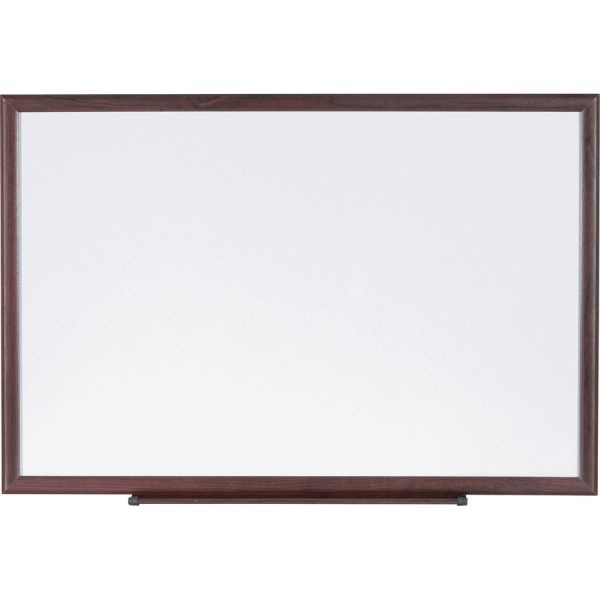 Lorell 36 X 24 Melamine Dry Erase Whiteboard Brown Wood Frame lorell-36-x-24-melamine-dry-erase-whiteboard-brown-wood-frame