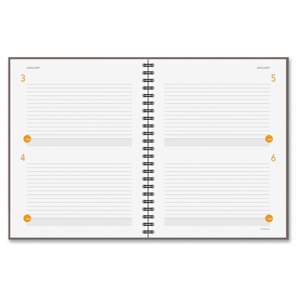 At-A-Glance Plan. Write. Remember. Planning Notebook Two Days Per Page , 11 X 8.38, Gray Cover, Undated