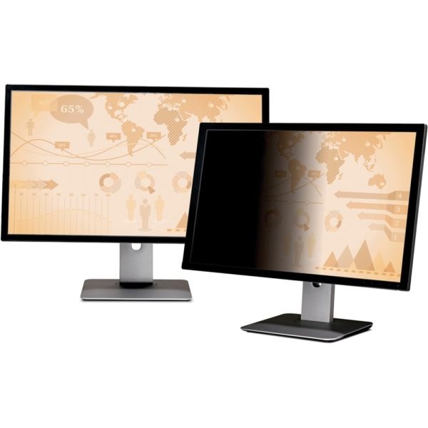 3M Frameless Blackout Privacy Filter For 19.5" Widescreen Monitor, 16:9 Aspect Ratio