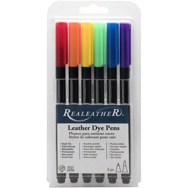 Realeather Crafts Leather Markers 6/Pkg