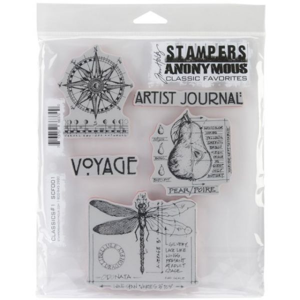 Stampers Anonymous Rubber Stamp Set 7"X8.5"