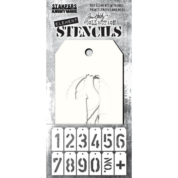 Tim Holtz Element Stencils 12/Pkg