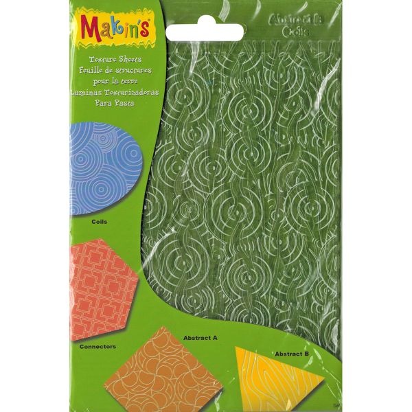 Makin's Clay Texture Sheets 7"X5.5" 4/Pkg