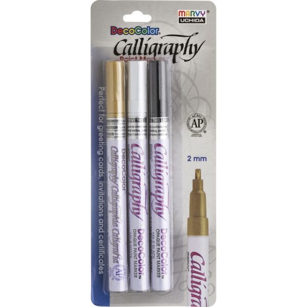 Marvy Decocolor Calligraphy Paint Markers