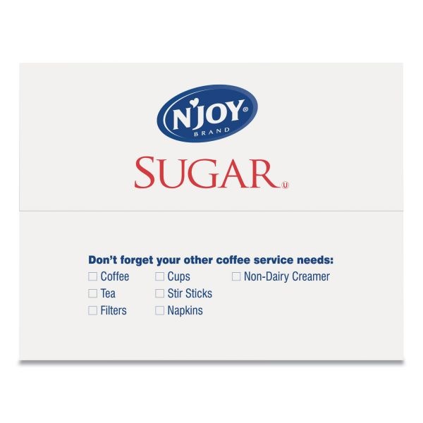 N'joy Sugar Packets, 0.1 Oz, 2,000 Packets/Box