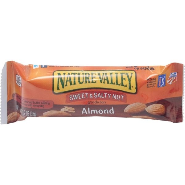 Nature Valley Sweet & Salty Peanut Bars, Almond, 1.2 Oz, Box Of 16
