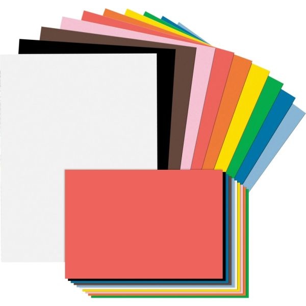 Tru-Ray Construction Paper Combo Case, 12" X 9" And 18" X 12", 746 Lb, Assorted Colors