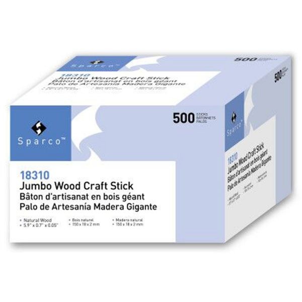 Sparco Jumbo Craft Sticks
