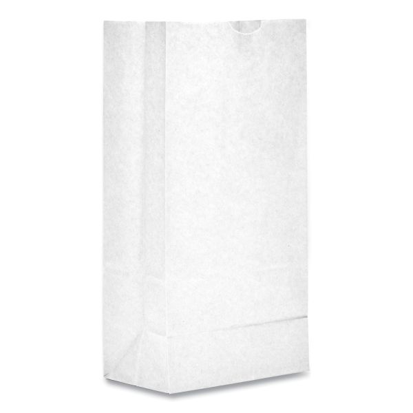 General Grocery Paper Bags, 35 Lb Capacity, #8, 6.13" X 4.17" X 12.44", White, 500 Bags
