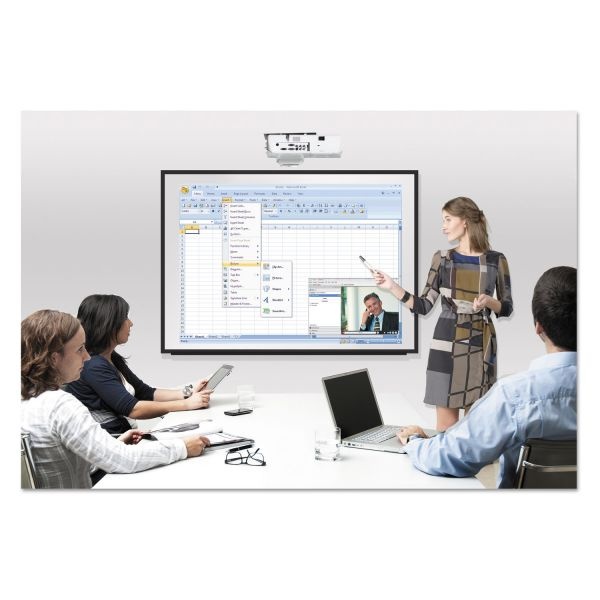 Mastervision Interactive Dry Erase Board, 90 X 52 7/10 X 4 1/5