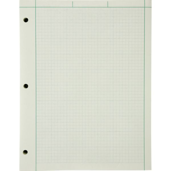 Ampad Quad Ruled Double Sheet Writing Pad Letter Size 100 Sheets