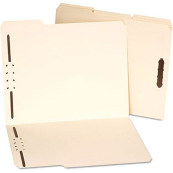 Universal 1/3 Tab Cut Letter Fastener Folder - 8 1/2" X 11" - 3/4" Expansion - 2 Fastener(S) - 2" Fastener Capacity For Folder - Manila - 50 / Box