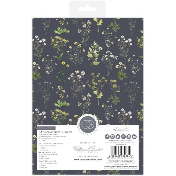 Craft Consortium Double-Sided Paper Pad A4 20/Pkg