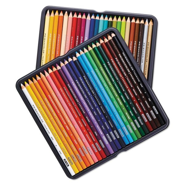 Prismacolor Premier Colored Pencil, 3 Mm, 2B (#1), Assorted Lead/Barrel Colors, 48/Pack