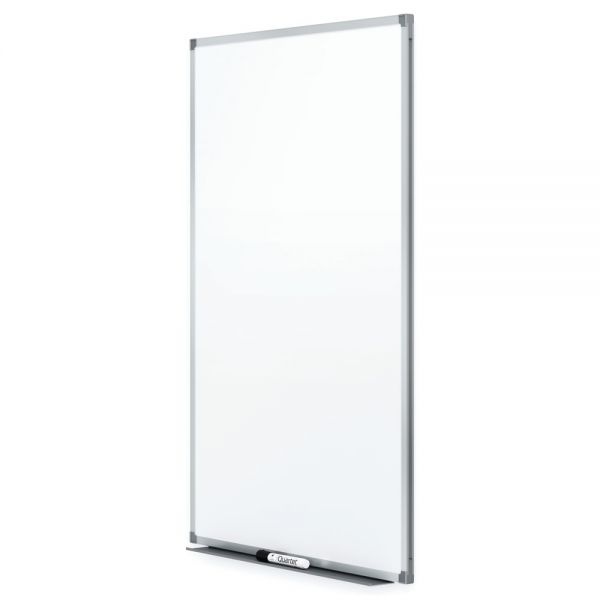 Quartet Melamine DryErase Whiteboard, 24" X 36", Aluminum Frame With