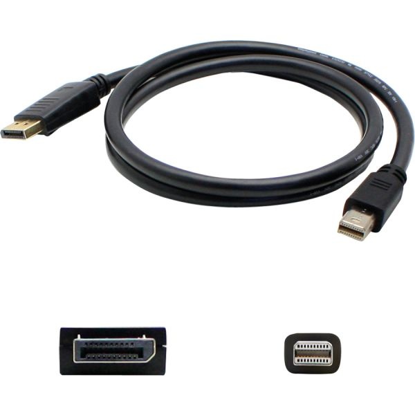 6Ft Mini-Displayport 1.1 Male To Displayport 1.2 Male Black Cable For Resolution Up To 3840X2160 (4K Uhd)