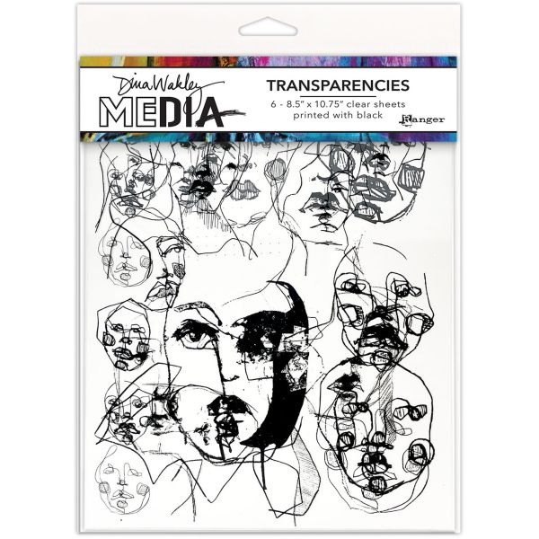 Dina Wakley Media Transparencies 8.5"X10.75" 2/Pkg