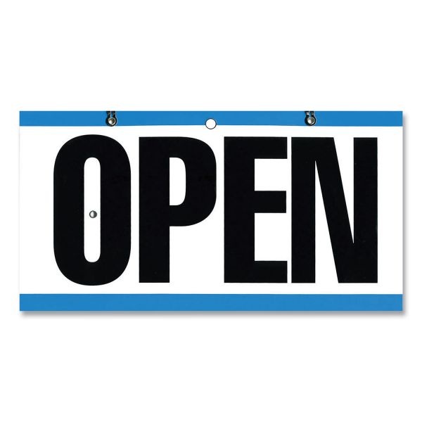 Cosco Open/Closed Outdoor Sign, 11.6 X 6, Blue/White/Black
