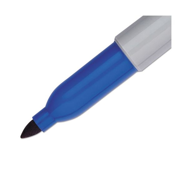 Sharpie Fine Tip Permanent Marker Value Pack, Fine Bullet Tip, Blue, 36/Pack