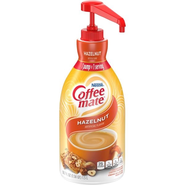 Nestlé Coffee-Mate Liquid Creamer, Hazelnut Flavor, 50.72 Oz Multiple Serve X 1
