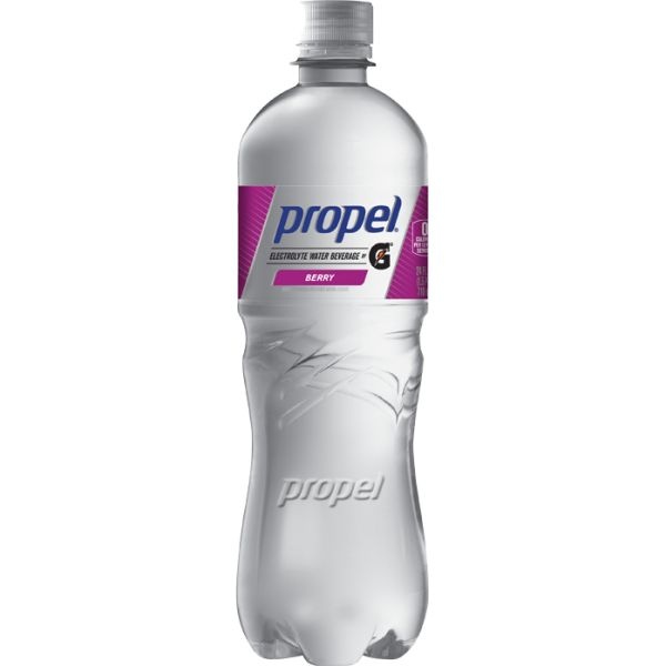 Propel Zero Fitness Bottled Water, Berry, 24 Oz, 12 Bottles Per Case