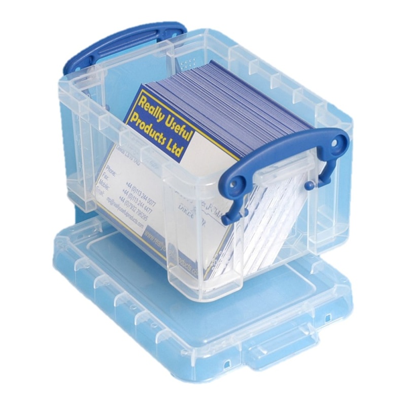 Really Useful Box Plastic Storage Container with Built-In Handles and Snap Lid