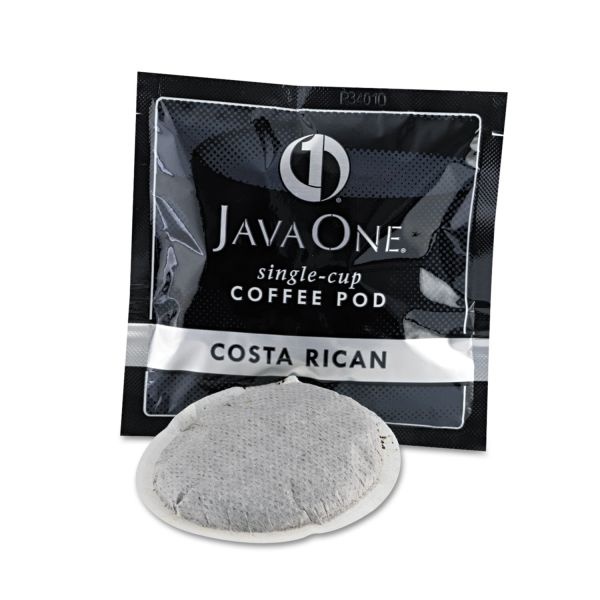Java One Coffee Pods, Estate Costa Rican Blend, Single Cup, 14/Box