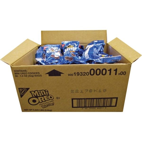 Nabisco Bite-Size Oreo Cookies, 1.75 Oz Bag, Case Of 60