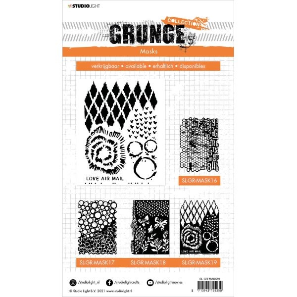 Studio Light Grunge 5.0 Collection A5 Stencil