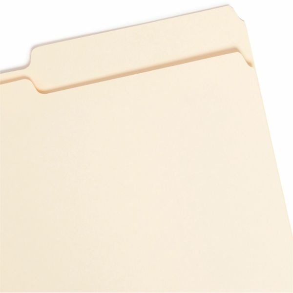 Smead Guide 2/5-Cut File Folders , Legal Size (8 1/2" X 14"), Manila, Box Of 100