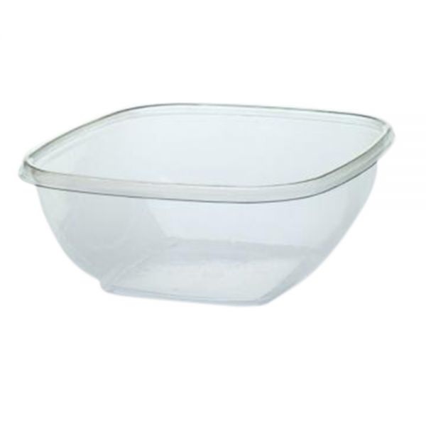 Cold Collection Square Food Container Bases, 32 Oz, Clear, Pack Of 300 Bases