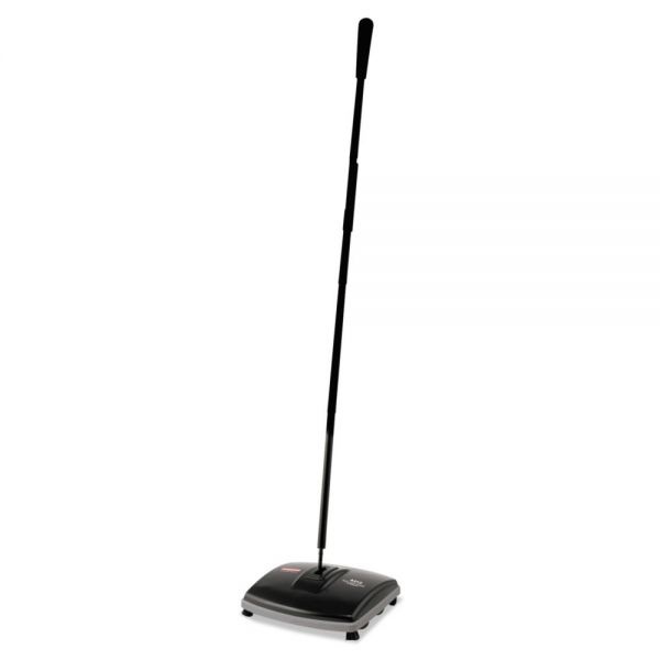 Rubbermaid Commercial Floor And Carpet Sweeper, 44" Handle, Black/Gray