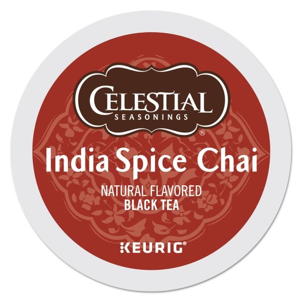Celestial Seasonings India Spice Chai Tea K-Cups, 96/Carton