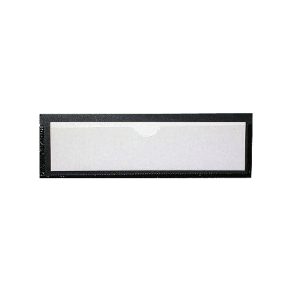 Tatco Magnetic Label Holders, 1 3/8" X 4 3/8", Black/White, Pack Of 10