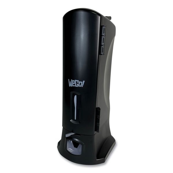 Wego Dispenser, Forks, 10.22 X 12.5 X 23.75, Black