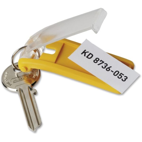 Durable Label Window Key Tags, Pack Of 24, Assorted Colors