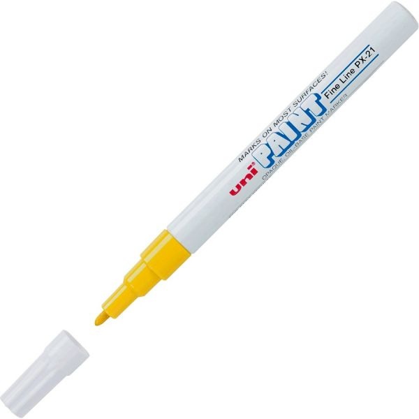 Uni-Paint Permanent Marker, Fine Bullet Tip, Yellow