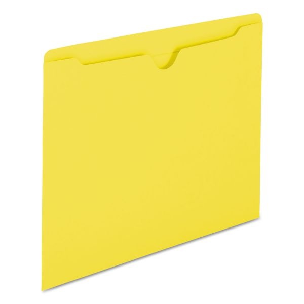 Smead Color File Jackets, Letter Size, Yellow, Pack Of 100