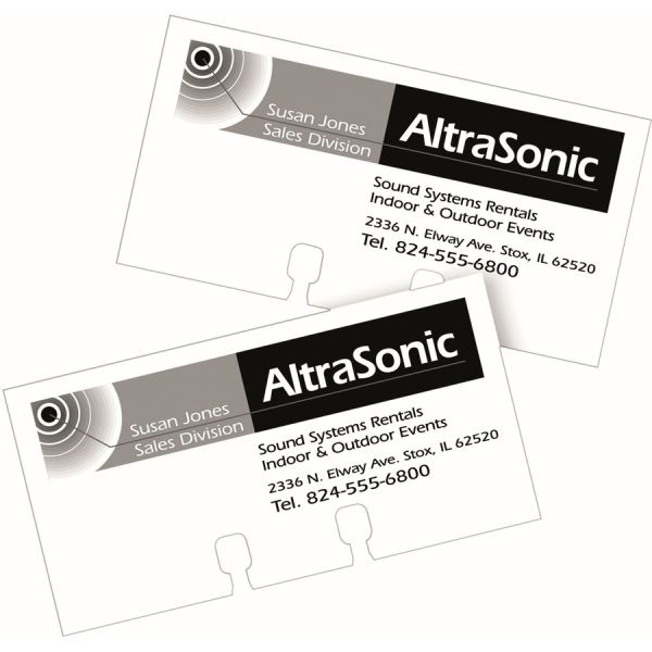 Avery Printable Rotary Cards With Sure Feed Technology, 2-1/6" X 4", White, Pack Of 400 Blank Cards