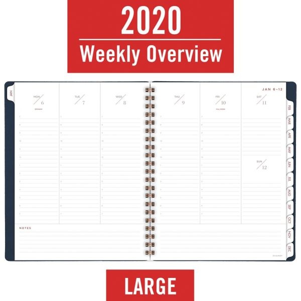At-A-Glance Signature Collection Firenze Navy Weekly/Monthly Planner, 8 3/8 X 11, 2023 Calendar