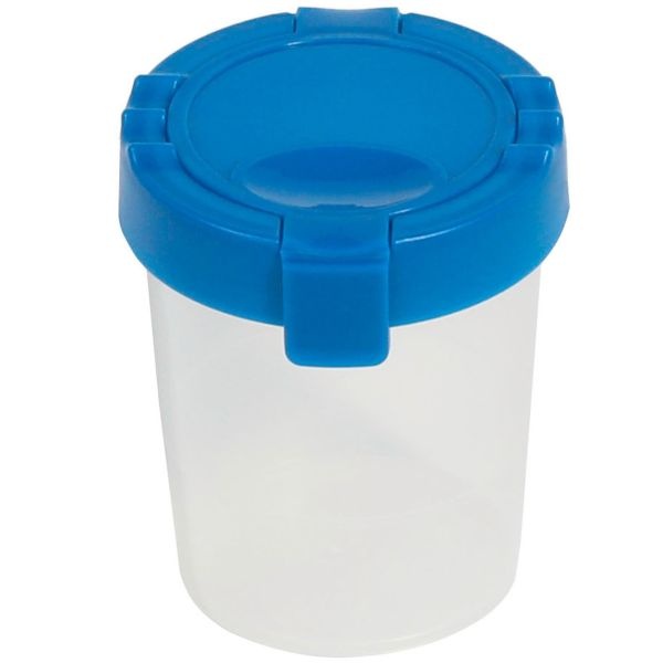 Antimicrobial No Spill Paint Cup, 3.46 w x 3.93 h, Blue