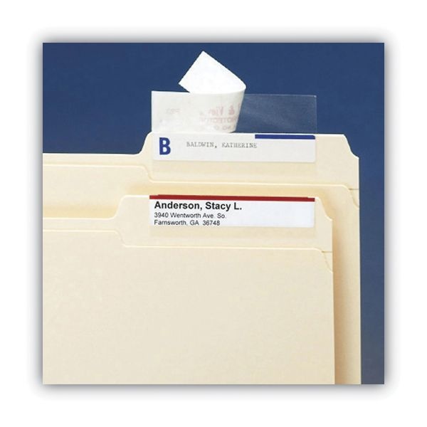 Smead Seal And View File Folder Label Protector, Clear Laminate, 3.5 X