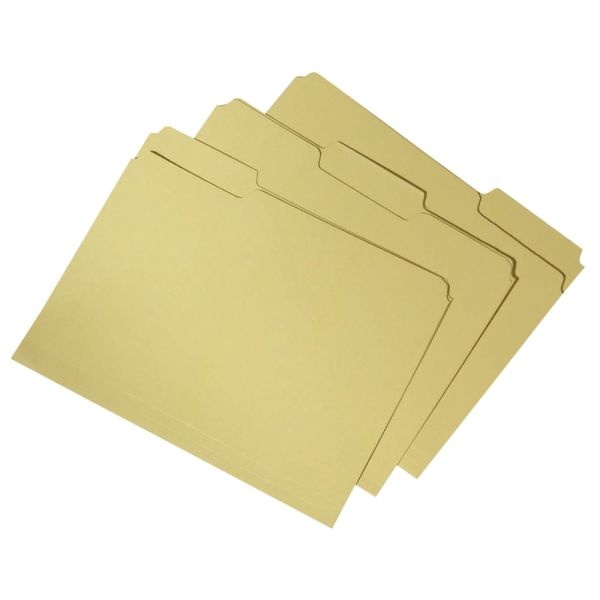 Skilcraft File Folders, Yellow, Box Of 100, (Abilityone 7530-01-566-4136)