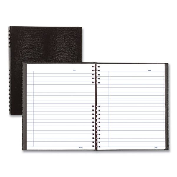 Blueline Notepro Notebook, 1-Subject, Medium/College Rule, Black Cover, (100) 11 X 8.5 Sheets