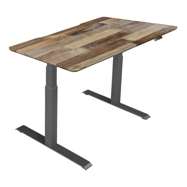 Vari Electric Standing Desk, 48"W, Reclaimed Wood