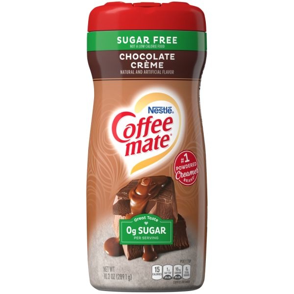 Nestle Coffee-Mate Sugar-Free Coffee Creamer, 10.2 Oz, Creamy Chocolate