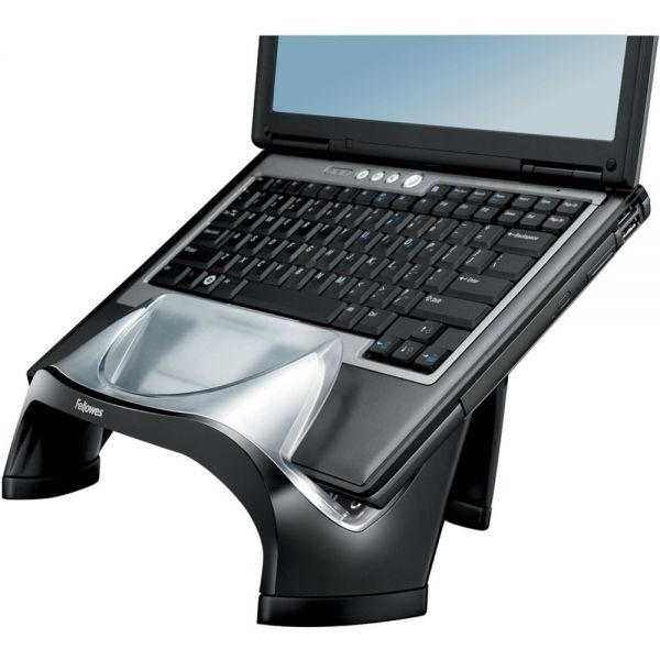 Fellowes Smart Suites Laptop Riser With Usb, 13.13" X 10.63" X 7.5", Black/Clear