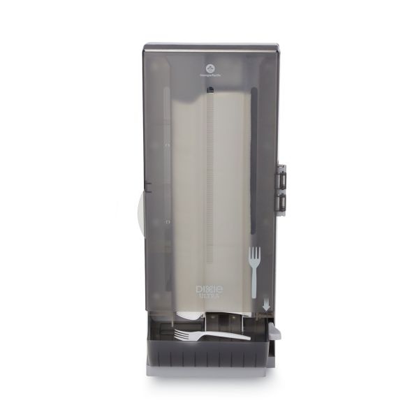 Dixie Smartstock Utensil Dispenser, Forks, 10 X 8.78 X 24.75, Smoke