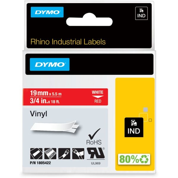 Dymo Ind Rhino Industrial Permanent Vinyl Label Tape