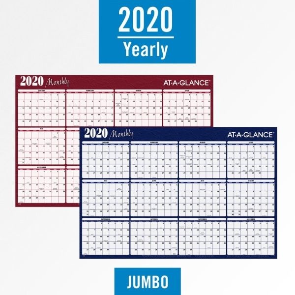 At-A-Glance Reversible Horizontal Erasable Wall Planner, 48 X 32, 2023 Calendar